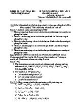 Kì thi chọn học sinh giỏi lớp 8 năm học 2016 - 2017 môn thi Hóa học - Trường THCS Tam Lư